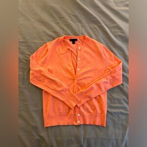 J Crew Cardigan Sweater Creamsicle Orange